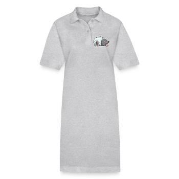 Mariage au voile nuptial Mole - Robe polo bio PAIGER Stanley/Stella Femme - gris chiné - Devant