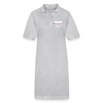 Chicago - Stanley/Stella Frauen Bio-Polokleid PAIGER - Grau meliert - Vorne