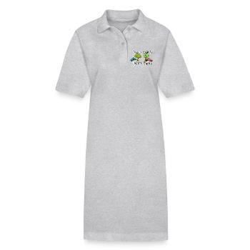 Deutsch Lektion - Baum umfahren vs. Baum umfahren! - Stanley/Stella Frauen Bio-Polokleid PAIGER - Grau meliert - Vorne