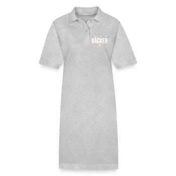 Bäcker Beruf - Stanley/Stella Frauen Bio-Polokleid PAIGER - Grau meliert - Vorne