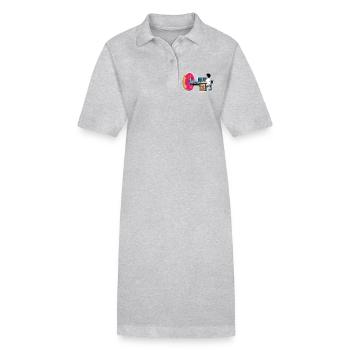 Cadeau Manip Radio Scanner Irm Donut Radiologie - Robe polo bio PAIGER Stanley/Stella Femme - gris chiné - Devant