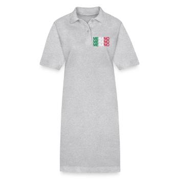 MERANO Italien Italy Flag Italia - Stanley/Stella PAIGER Organic Women’s Polo Dress - heather grey - Front