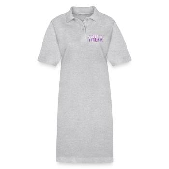 Denke anders - Stanley/Stella Frauen Bio-Polokleid PAIGER - Grau meliert - Vorne