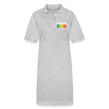 MAMAN-SCORE - Humour Maman - Robe polo bio PAIGER Stanley/Stella Femme - gris chiné - Devant