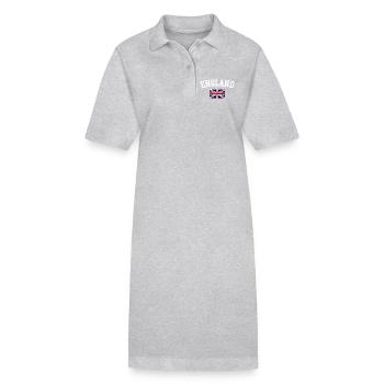 Union Jack de l’Angleterre - Robe polo bio PAIGER Stanley/Stella Femme - gris chiné - Devant