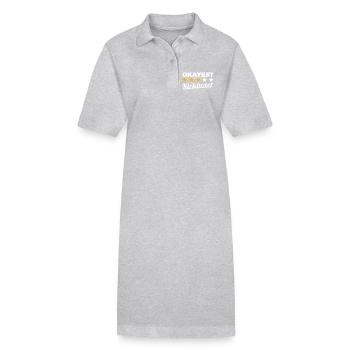 Kickboxeur moyen - Robe polo bio PAIGER Stanley/Stella Femme - gris chiné - Devant