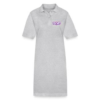 Graffiti horizontal de New York 1 - Robe polo bio PAIGER Stanley/Stella Femme - gris chiné - Devant