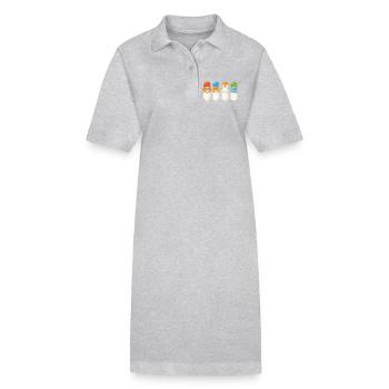 Vétérinaire Vétérinaire - Robe polo bio PAIGER Stanley/Stella Femme - gris chiné - Devant