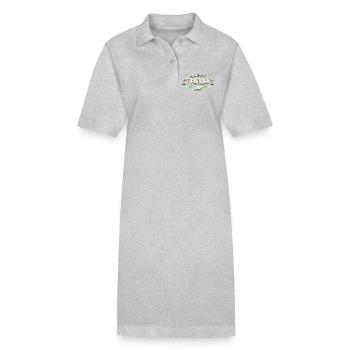 Saint-Patrick Coloré et Festif - Robe polo bio PAIGER Stanley/Stella Femme - gris chiné - Devant