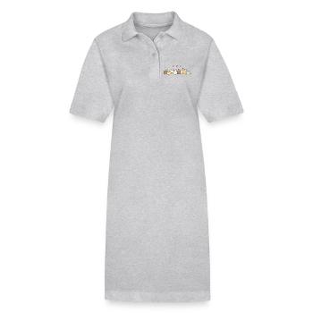 FunnyBunny - Stanley/Stella PAIGER Organic Women’s Polo Dress - heather grey - Front