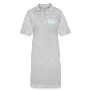 Nom de femme Mi - Robe polo bio PAIGER Stanley/Stella Femme - gris chiné - Devant