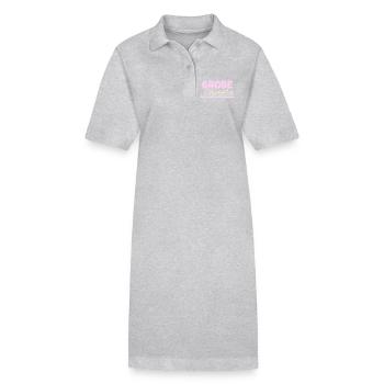 grande sœur - Robe polo bio PAIGER Stanley/Stella Femme - gris chiné - Devant