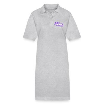 Seoul Racing Retro Lila - Stanley/Stella Frauen Bio-Polokleid PAIGER - Grau meliert - Vorne