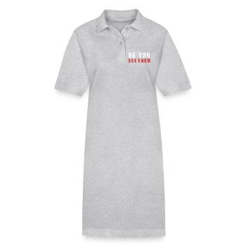 Ne soyez pas ce t-shirt streetwear motivant - Robe polo bio PAIGER Stanley/Stella Femme - gris chiné - Devant