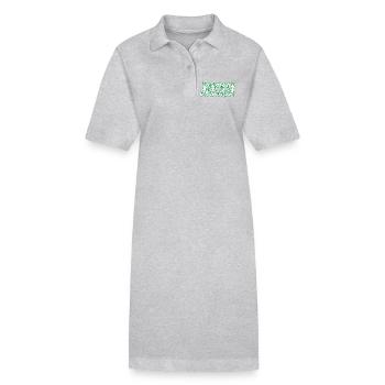 Montirom text - Stanley/Stella PAIGER Organic Women’s Polo Dress - heather grey - Front