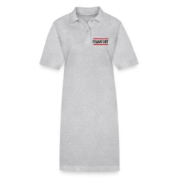 Frankfurt Fan - Stanley/Stella Frauen Bio-Polokleid PAIGER - Grau meliert - Vorne