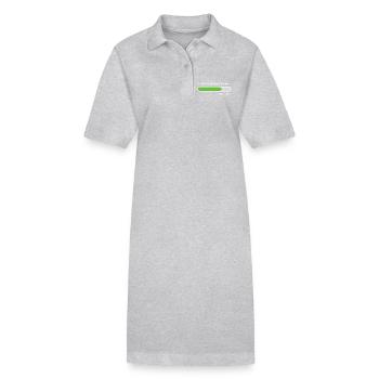 Mind OS Optimieren der Gedanken... Bitte warten - Stanley/Stella Frauen Bio-Polokleid PAIGER - Grau meliert - Vorne