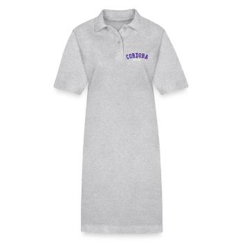 Cordoue Fondée en 1986 - Robe polo bio PAIGER Stanley/Stella Femme - gris chiné - Devant