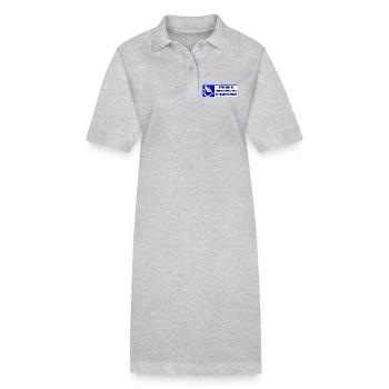 Wenn Sie meinen Parkplatz wollen, nehmen Sie meine Behinderung ! - Stanley/Stella Frauen Bio-Polokleid PAIGER - Grau meliert - Vorne