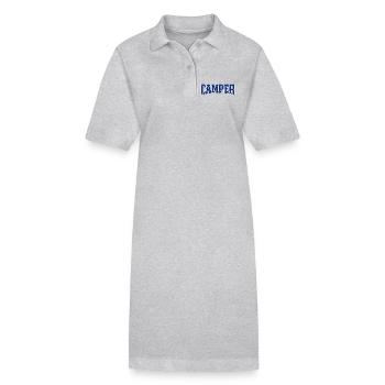 Camping-car - Robe polo bio PAIGER Stanley/Stella Femme - gris chiné - Devant