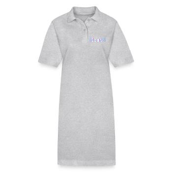 Vaporwave perdue - Robe polo bio PAIGER Stanley/Stella Femme - gris chiné - Devant