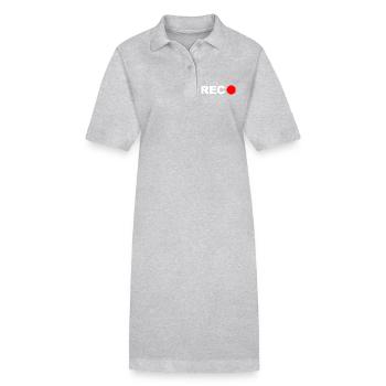 REC - Stanley/Stella Frauen Bio-Polokleid PAIGER - Grau meliert - Vorne