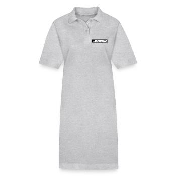 Lausbua  - Stanley/Stella Frauen Bio-Polokleid PAIGER - Grau meliert - Vorne