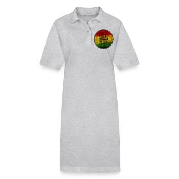 reggae rasta life - Robe polo bio PAIGER Stanley/Stella Femme - gris chiné - Devant