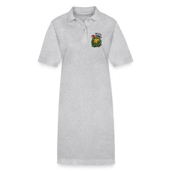 Hide-and-seek - Stanley/Stella PAIGER Organic Women’s Polo Dress - heather grey - Front