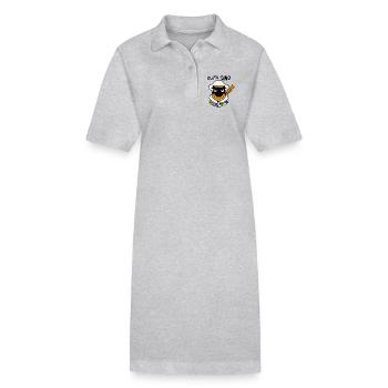 Betrügerisch - Stanley/Stella Frauen Bio-Polokleid PAIGER - Grau meliert - Vorne