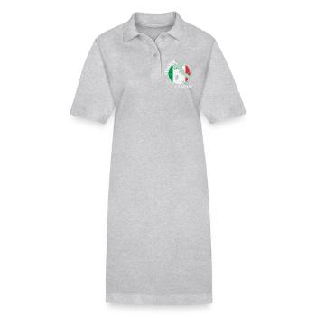 Turin - Stanley/Stella Frauen Bio-Polokleid PAIGER - Grau meliert - Vorne
