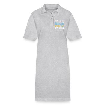 Nutrition Santé Sports - Robe polo bio PAIGER Stanley/Stella Femme - gris chiné - Devant