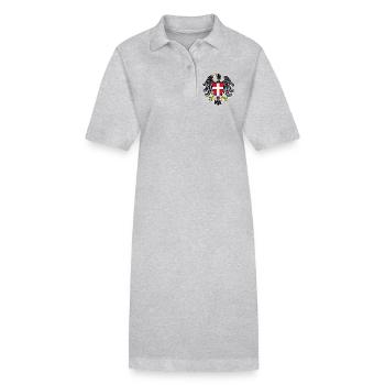 Vienne - Robe polo bio PAIGER Stanley/Stella Femme - gris chiné - Devant