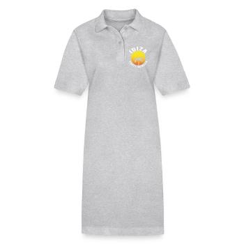 MEMBRES DU PARTI IBIZA - Robe polo bio PAIGER Stanley/Stella Femme - gris chiné - Devant