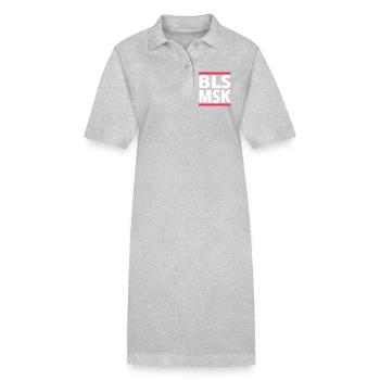 BLSMSK - Stanley/Stella Frauen Bio-Polokleid PAIGER - Grau meliert - Vorne