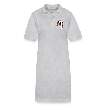 Oie - Robe polo bio PAIGER Stanley/Stella Femme - gris chiné - Devant