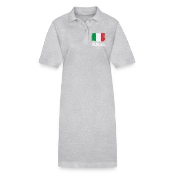 Venice - Stanley/Stella PAIGER Organic Women’s Polo Dress - heather grey - Front