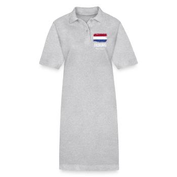 Tilburg - Stanley/Stella Frauen Bio-Polokleid PAIGER - Grau meliert - Vorne