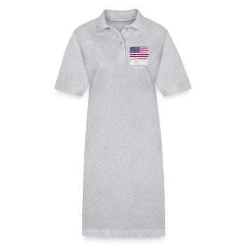 Hollywood - Stanley/Stella PAIGER Organic Women’s Polo Dress - heather grey - Front