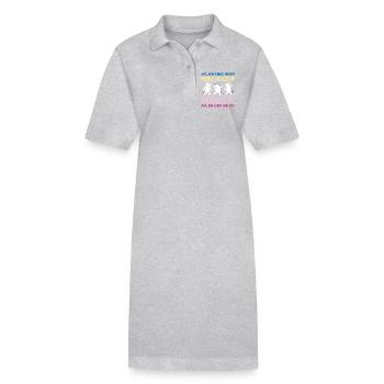 Mes collègues stupides. Les voilà du travail de bureau. - Robe polo bio PAIGER Stanley/Stella Femme - gris chiné - Devant