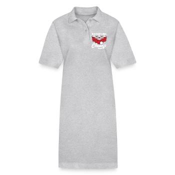 BeerPong Champion Motif - Robe polo bio PAIGER Stanley/Stella Femme - gris chiné - Devant