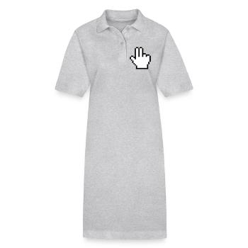 Maushand 2 Finger - Stanley/Stella Frauen Bio-Polokleid PAIGER - Grau meliert - Vorne