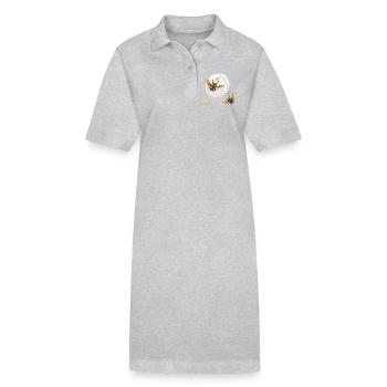 Insect - Stanley/Stella PAIGER Organic Women’s Polo Dress - heather grey - Front