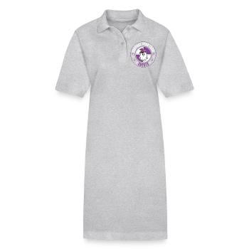 Fantômes - Robe polo bio PAIGER Stanley/Stella Femme - gris chiné - Devant