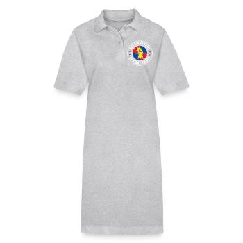 BASEL - Stanley/Stella Frauen Bio-Polokleid PAIGER - Grau meliert - Vorne