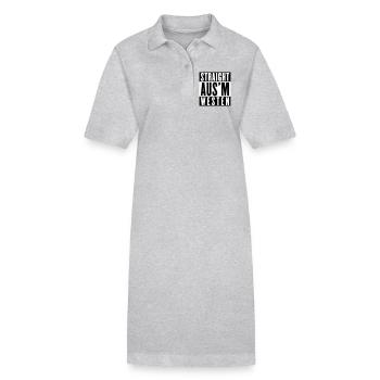 Straight aus'm Westen (Farben änderbar) - Stanley/Stella Frauen Bio-Polokleid PAIGER - Grau meliert - Vorne