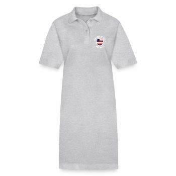 Wyoming United Shield - Stanley/Stella Frauen Bio-Polokleid PAIGER - Grau meliert - Vorne