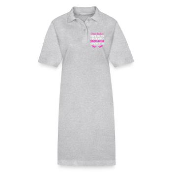 Maquillage cosmétiques - Robe polo bio PAIGER Stanley/Stella Femme - gris chiné - Devant