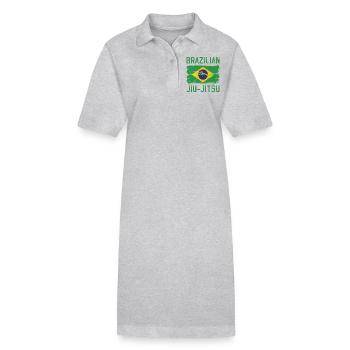 T-shirt JJB Jiu-Jitsu Brésilien Jiu Jitsu - Robe polo bio PAIGER Stanley/Stella Femme - gris chiné - Devant