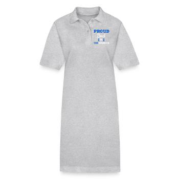 Diabète Papa Guerrier Diabétique DT2 - Robe polo bio PAIGER Stanley/Stella Femme - gris chiné - Devant